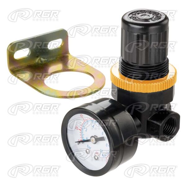 PRESSURE REGULATOR 1/4 BSP 0-10 BAR WITH MANOMETER